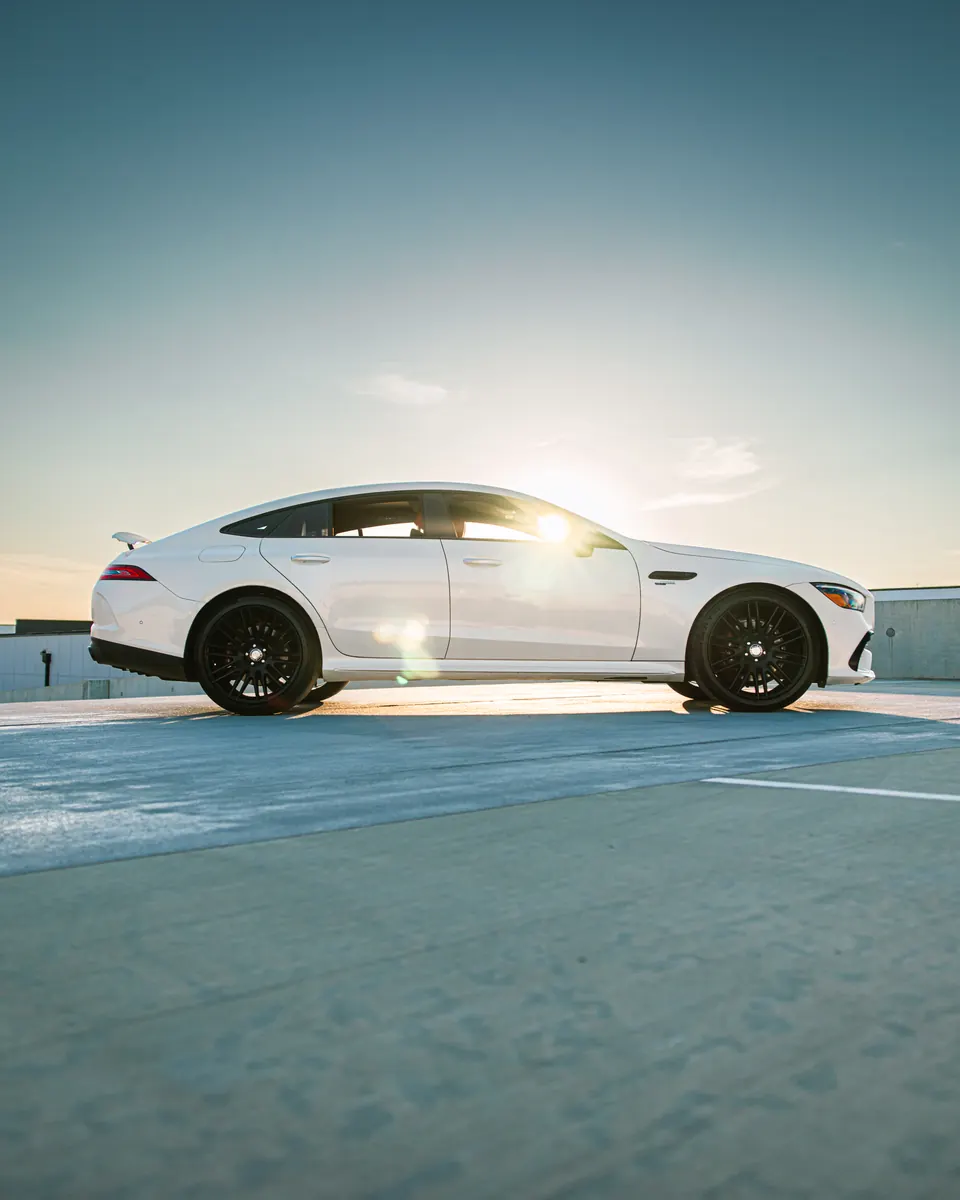 White Mercedes-AMG GT 43